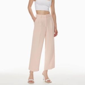 Aritzia Wilfred The Effortless Cropped Pant - Size 4 Short - Poetic Pink